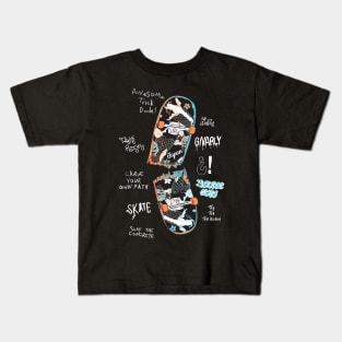 Broken Skateboard Kids T-Shirt